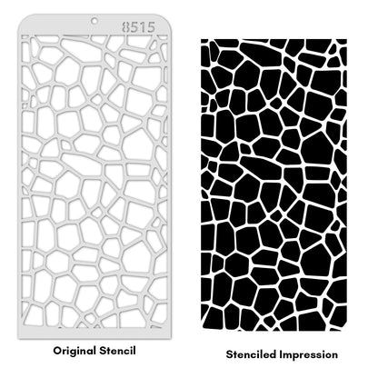 iCraft Multi-Surface Stencils - Perfect for Walls, DIY & Resin Art Projects | Reusable | Layering 4" x 8" Stencil-8515