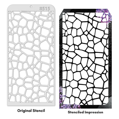 iCraft Multi-Surface Stencils - Perfect for Walls, DIY & Resin Art Projects | Reusable | Layering 4" x 8" Stencil-8515
