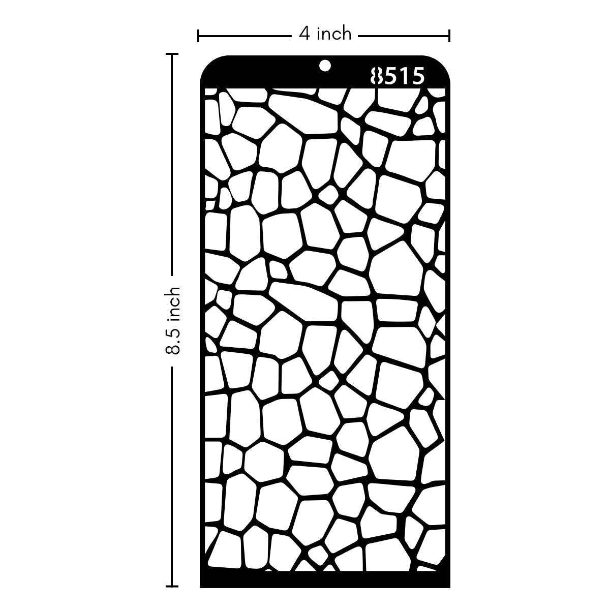 iCraft Multi-Surface Stencils - Perfect for Walls, DIY & Resin Art Projects | Reusable | Layering 4" x 8" Stencil-8515