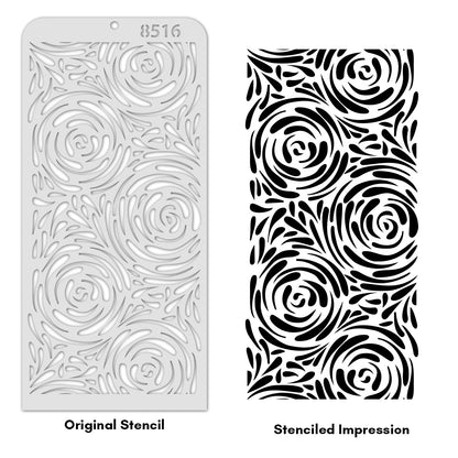 iCraft Multi-Surface Stencils - Perfect for Walls, DIY & Resin Art Projects | Reusable | Layering 4" x 8" Stencil-8516