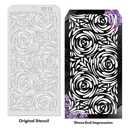iCraft Multi-Surface Stencils - Perfect for Walls, DIY & Resin Art Projects | Reusable | Layering 4" x 8" Stencil-8516