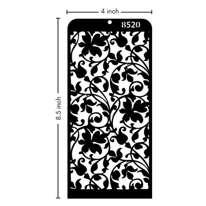 iCraft Multi-Surface Stencils - Perfect for Walls, DIY & Resin Art Projects | Reusable | Layering 4" x 8" Stencil-8520