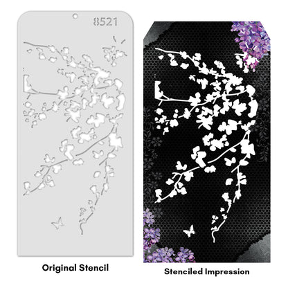 iCraft Multi-Surface Stencils - Perfect for Walls, DIY & Resin Art Projects | Reusable | Layering 4" x 8" Stencil-8521