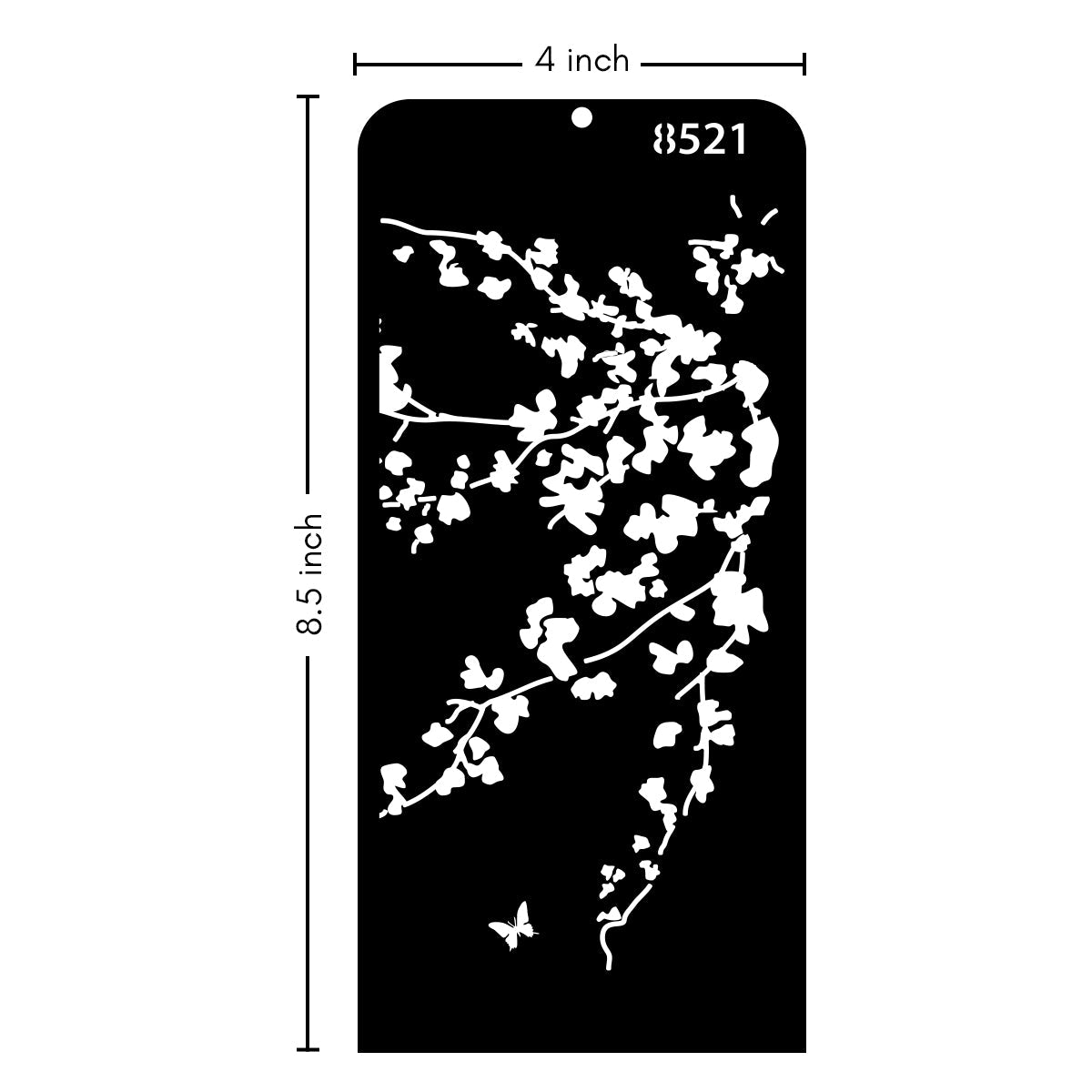 iCraft Multi-Surface Stencils - Perfect for Walls, DIY & Resin Art Projects | Reusable | Layering 4" x 8" Stencil-8521