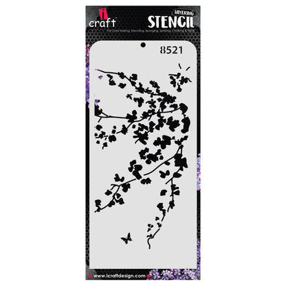 iCraft Multi-Surface Stencils - Perfect for Walls, DIY & Resin Art Projects | Reusable | Layering 4" x 8" Stencil-8521