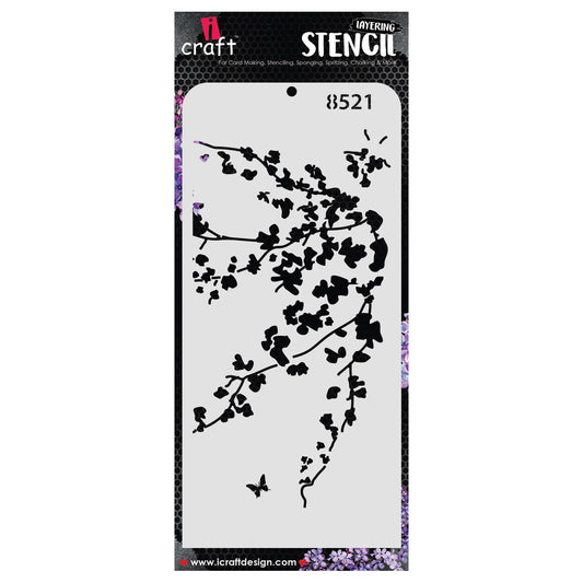 iCraft Multi-Surface Stencils - Perfect for Walls, DIY & Resin Art Projects | Reusable | Layering 4" x 8" Stencil-8521
