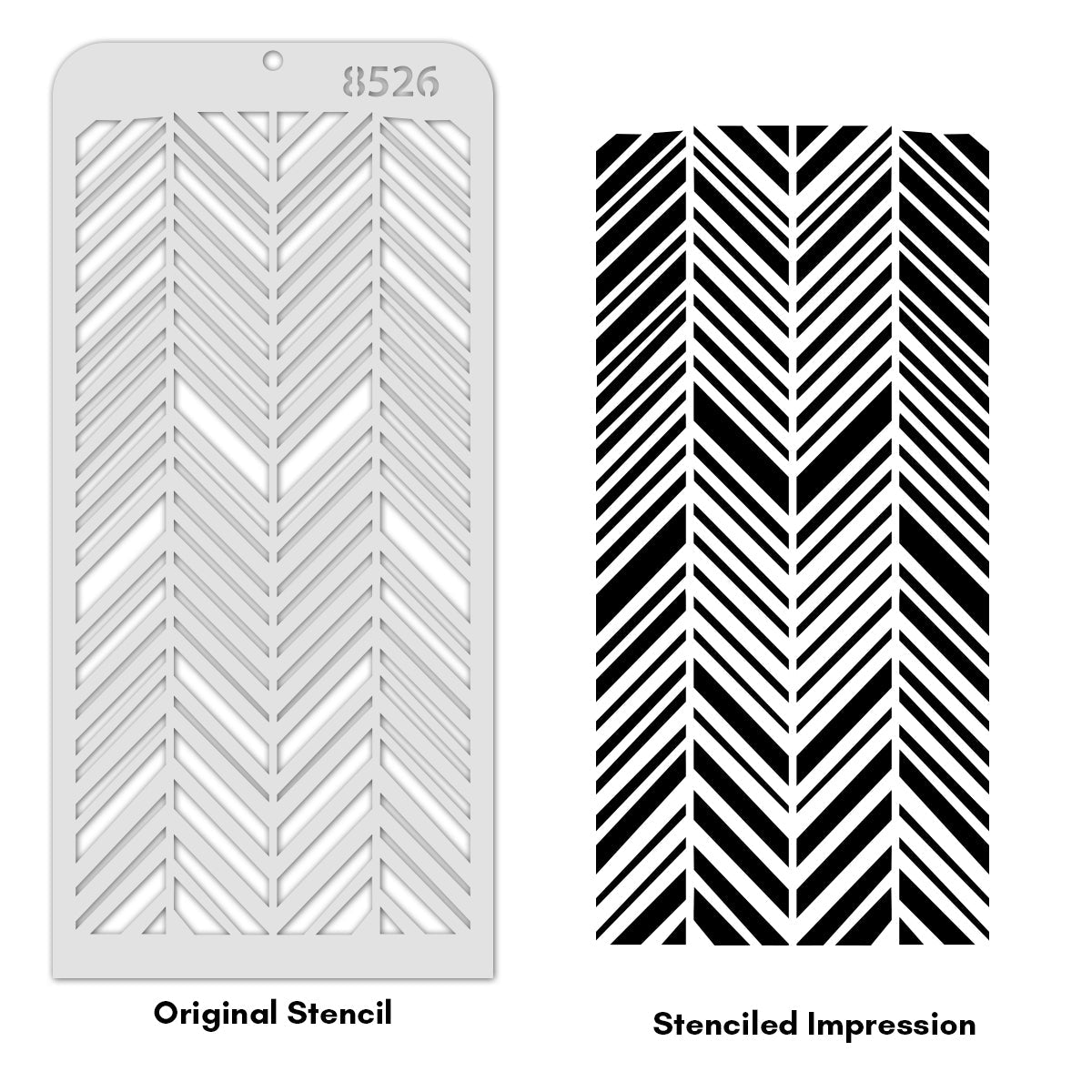iCraft Multi-Surface Stencils - Perfect for Walls, DIY & Resin Art Projects | Reusable | Layering 4" x 8" Stencil-8526
