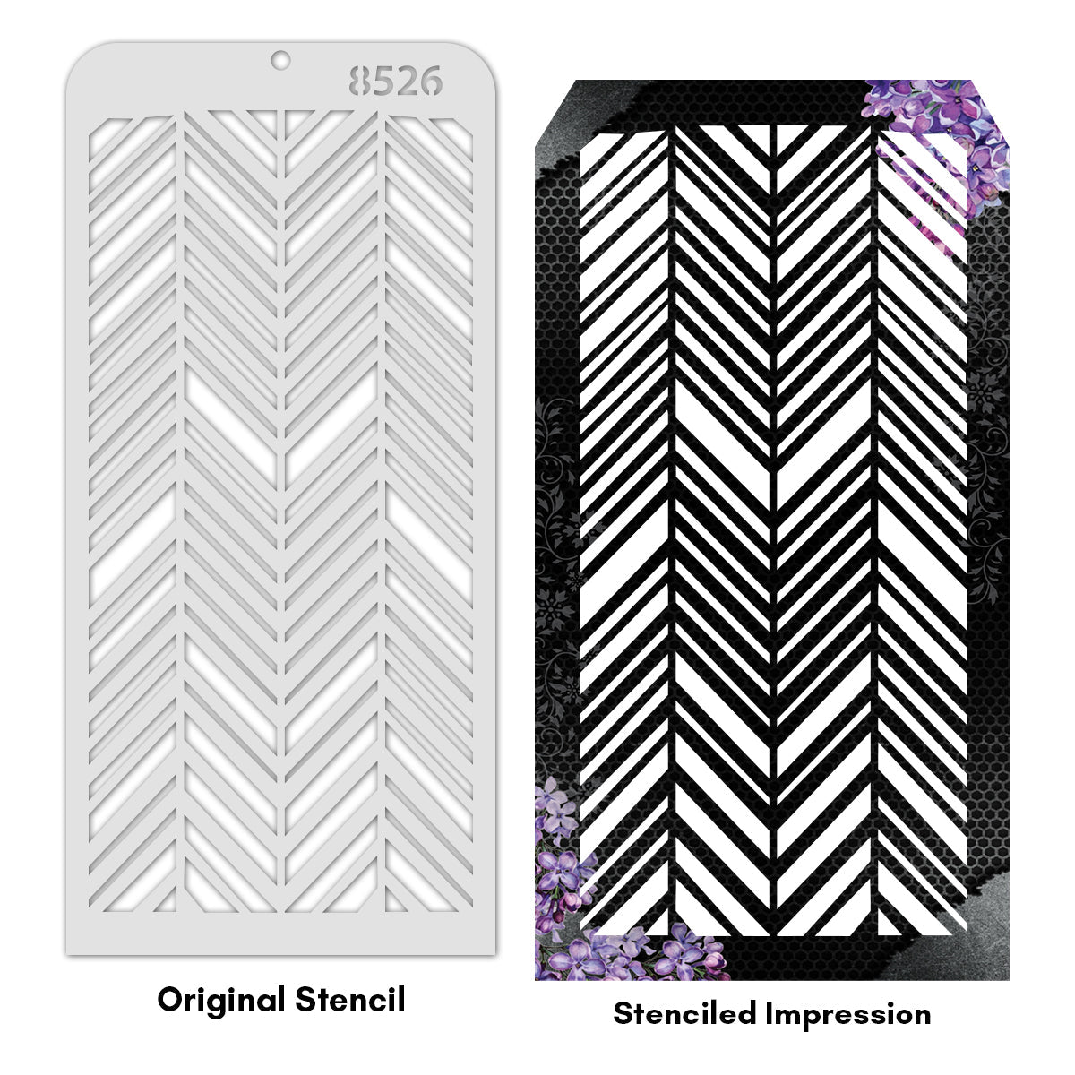 iCraft Multi-Surface Stencils - Perfect for Walls, DIY & Resin Art Projects | Reusable | Layering 4" x 8" Stencil-8526