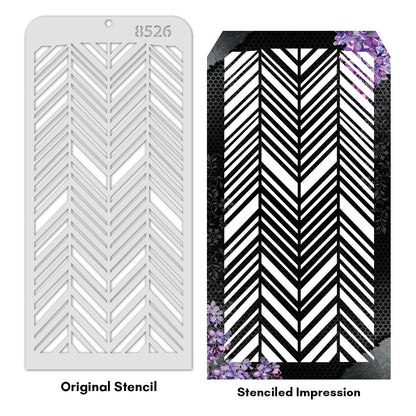 iCraft Multi-Surface Stencils - Perfect for Walls, DIY & Resin Art Projects | Reusable | Layering 4" x 8" Stencil-8526
