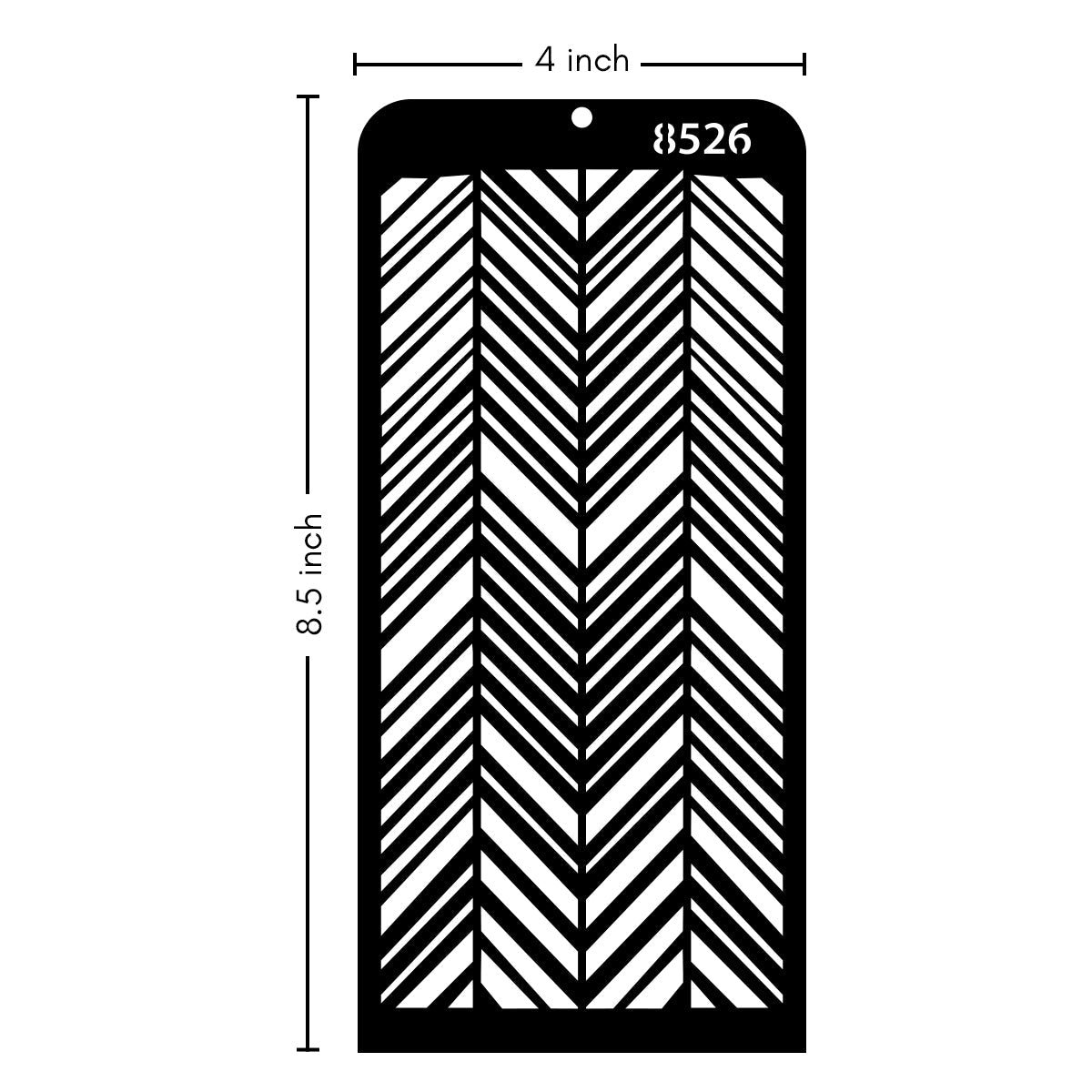 iCraft Multi-Surface Stencils - Perfect for Walls, DIY & Resin Art Projects | Reusable | Layering 4" x 8" Stencil-8526