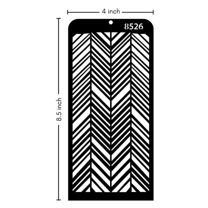 iCraft Multi-Surface Stencils - Perfect for Walls, DIY & Resin Art Projects | Reusable | Layering 4" x 8" Stencil-8526