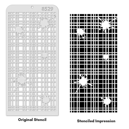 iCraft Multi-Surface Stencils - Perfect for Walls, DIY & Resin Art Projects | Reusable | Layering 4" x 8" Stencil-8529