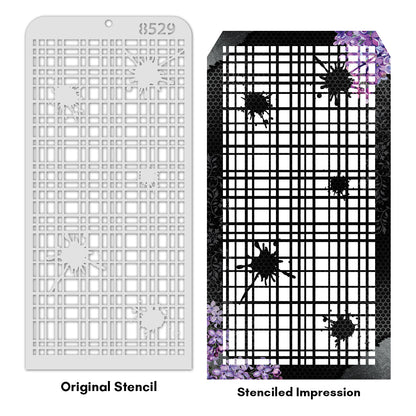 iCraft Multi-Surface Stencils - Perfect for Walls, DIY & Resin Art Projects | Reusable | Layering 4" x 8" Stencil-8529