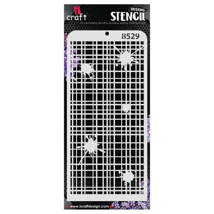 iCraft Multi-Surface Stencils - Perfect for Walls, DIY & Resin Art Projects | Reusable | Layering 4" x 8" Stencil-8529