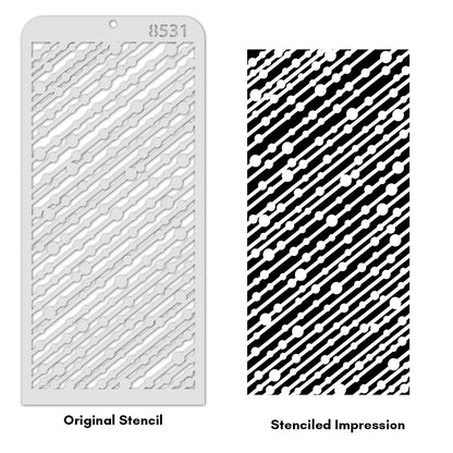 iCraft Multi-Surface Stencils - Perfect for Walls, DIY & Resin Art Projects | Reusable | Layering 4" x 8" Stencil-8531
