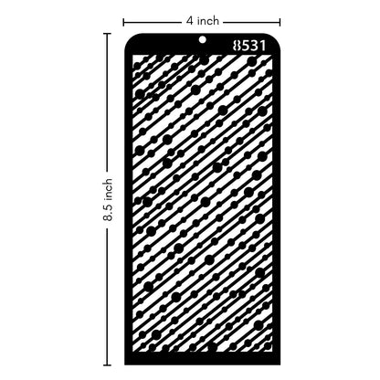 iCraft Multi-Surface Stencils - Perfect for Walls, DIY & Resin Art Projects | Reusable | Layering 4" x 8" Stencil-8531