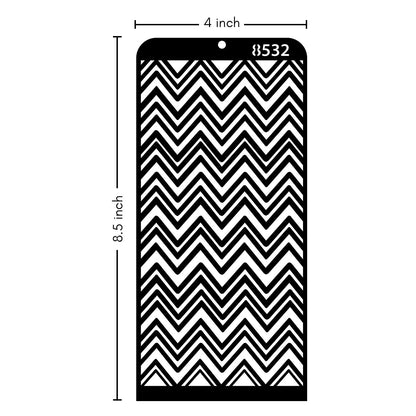 iCraft Multi-Surface Stencils - Perfect for Walls, DIY & Resin Art Projects | Reusable | Layering 4" x 8" Stencil-8532
