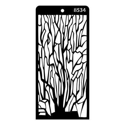 iCraft Multi-Surface Stencils - Perfect for Walls, DIY & Resin Art Projects | Reusable | Layering 4" x 8" Stencil-8534