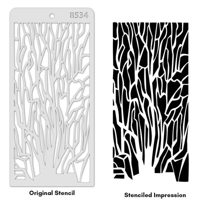 iCraft Multi-Surface Stencils - Perfect for Walls, DIY & Resin Art Projects | Reusable | Layering 4" x 8" Stencil-8534