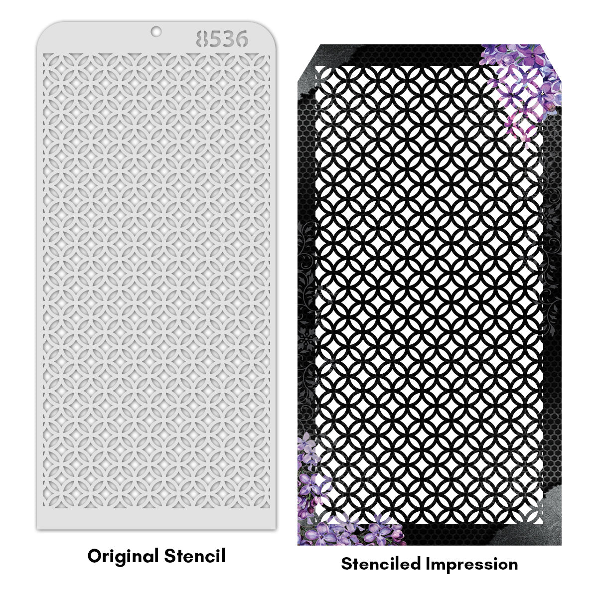 iCraft Multi-Surface Stencils - Perfect for Walls, DIY & Resin Art Projects | Reusable | Layering 4" x 8" Stencil-8536