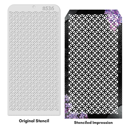 iCraft Multi-Surface Stencils - Perfect for Walls, DIY & Resin Art Projects | Reusable | Layering 4" x 8" Stencil-8536