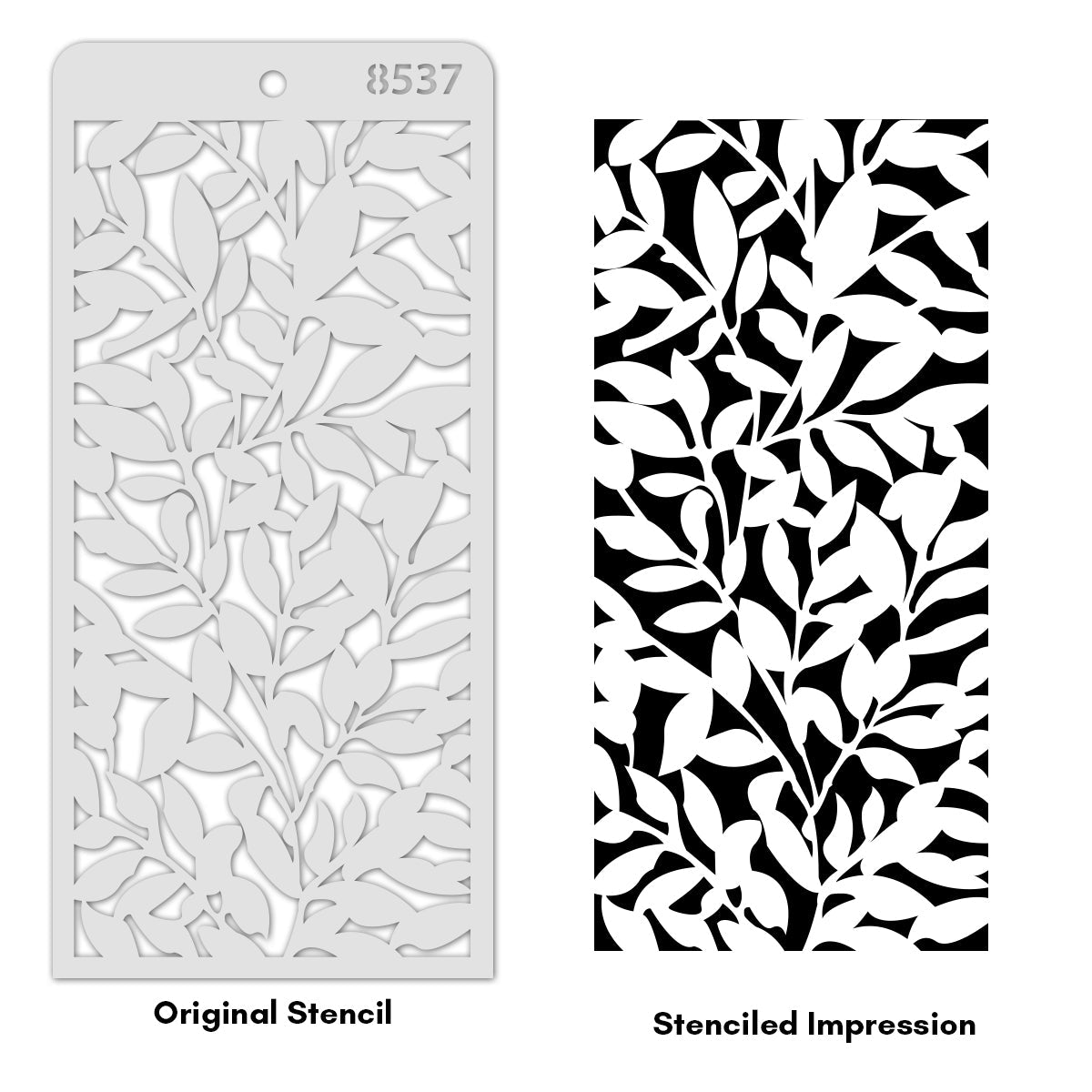 iCraft Multi-Surface Stencils - Perfect for Walls, DIY & Resin Art Projects | Reusable | Layering 4" x 8" Stencil-8537
