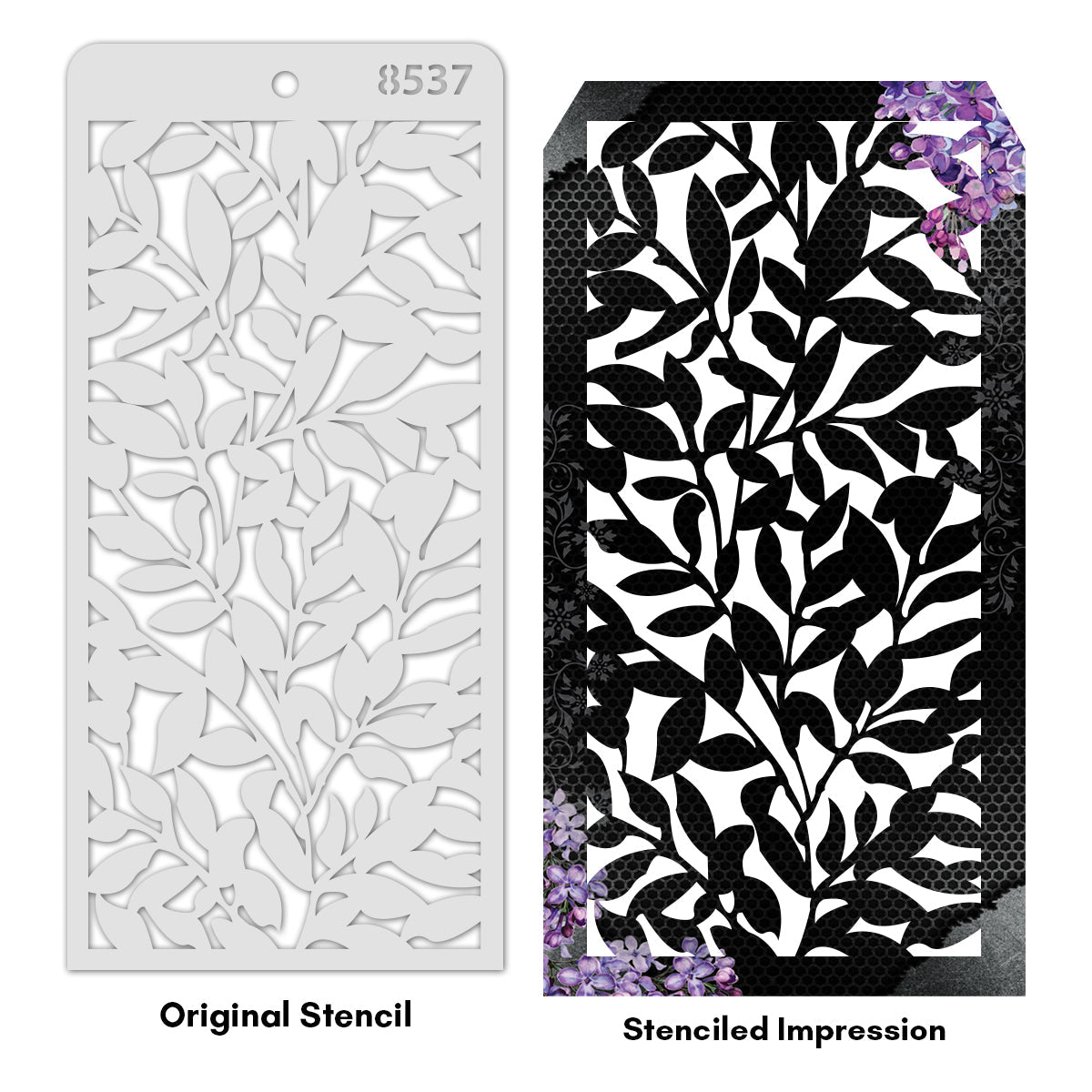 iCraft Multi-Surface Stencils - Perfect for Walls, DIY & Resin Art Projects | Reusable | Layering 4" x 8" Stencil-8537