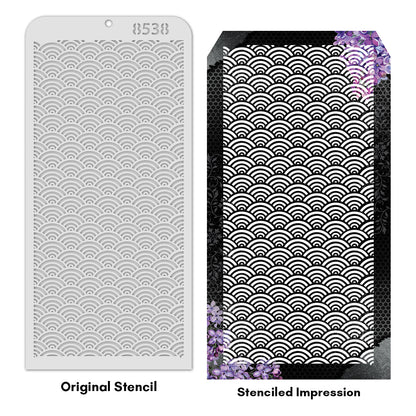 iCraft Multi-Surface Stencils - Perfect for Walls, DIY & Resin Art Projects | Reusable | Layering 4" x 8" Stencil-8538