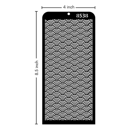 iCraft Multi-Surface Stencils - Perfect for Walls, DIY & Resin Art Projects | Reusable | Layering 4" x 8" Stencil-8538
