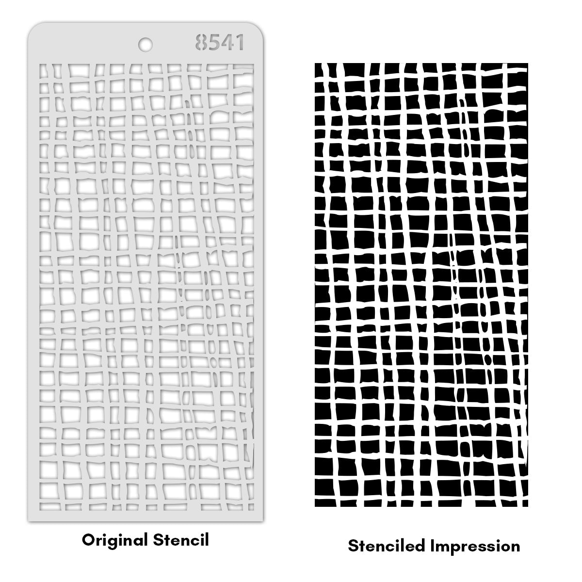 iCraft Multi-Surface Stencils - Perfect for Walls, DIY & Resin Art Projects | Reusable | Layering 4" x 8" Stencil-8541