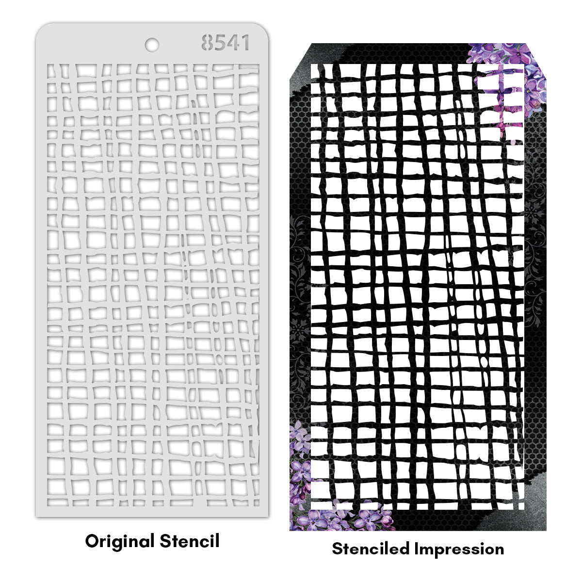 iCraft Multi-Surface Stencils - Perfect for Walls, DIY & Resin Art Projects | Reusable | Layering 4" x 8" Stencil-8541