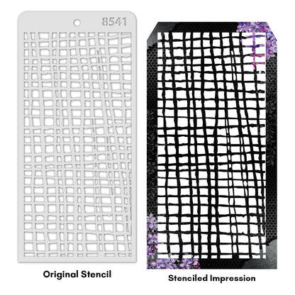 iCraft Multi-Surface Stencils - Perfect for Walls, DIY & Resin Art Projects | Reusable | Layering 4" x 8" Stencil-8541