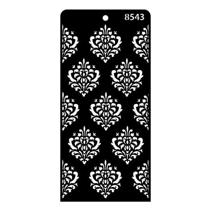 iCraft Multi-Surface Stencils - Perfect for Walls, DIY & Resin Art Projects | Reusable | Layering 4" x 8" Stencil-8543