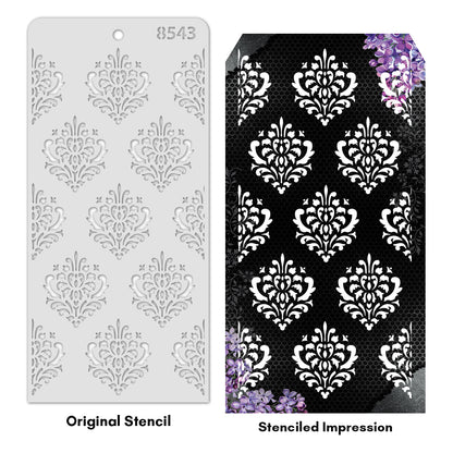 iCraft Multi-Surface Stencils - Perfect for Walls, DIY & Resin Art Projects | Reusable | Layering 4" x 8" Stencil-8543
