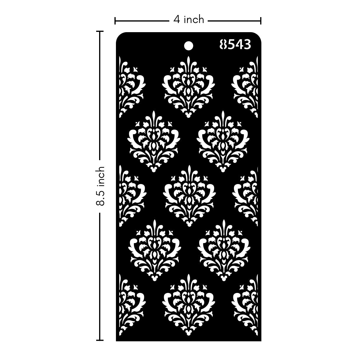 iCraft Multi-Surface Stencils - Perfect for Walls, DIY & Resin Art Projects | Reusable | Layering 4" x 8" Stencil-8543