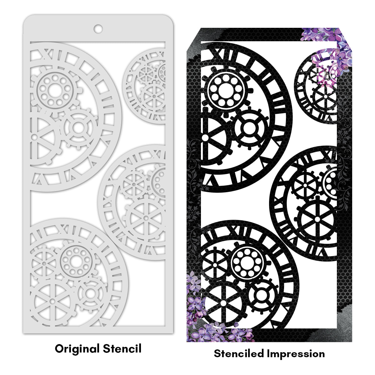 iCraft Multi-Surface Stencils - Perfect for Walls, DIY & Resin Art Projects | Reusable | Layering 4" x 8" Stencil-8544