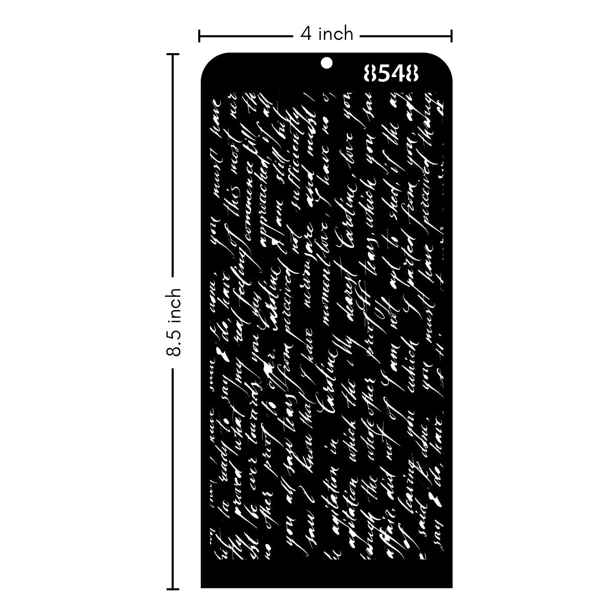 iCraft Multi-Surface Stencils - Perfect for Walls, DIY & Resin Art Projects | Reusable | Layering 4" x 8" Stencil-8548