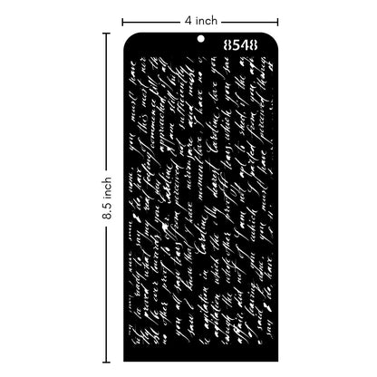 iCraft Multi-Surface Stencils - Perfect for Walls, DIY & Resin Art Projects | Reusable | Layering 4" x 8" Stencil-8548