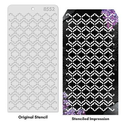 iCraft Multi-Surface Stencils - Perfect for Walls, DIY & Resin Art Projects | Reusable | Layering 4" x 8" Stencil-8552