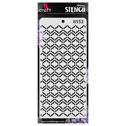 iCraft Multi-Surface Stencils - Perfect for Walls, DIY & Resin Art Projects | Reusable | Layering 4" x 8" Stencil-8552