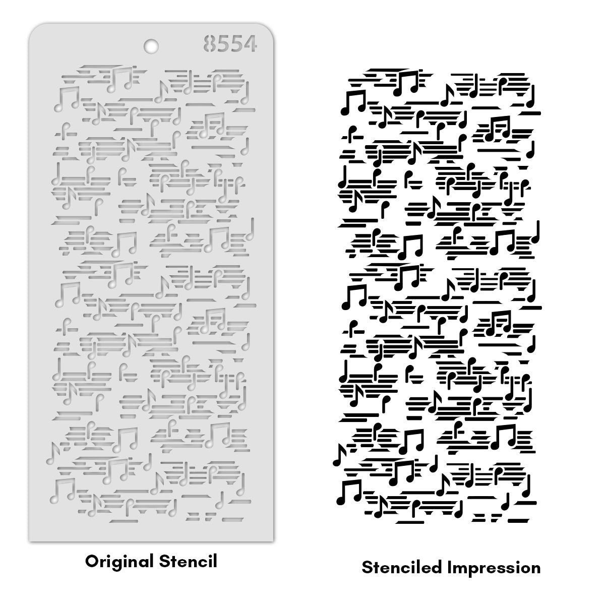 iCraft Multi-Surface Stencils - Perfect for Walls, DIY & Resin Art Projects | Reusable | Layering 4" x 8" Stencil-8554
