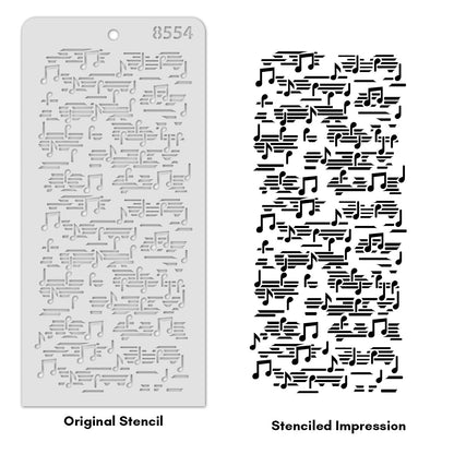 iCraft Multi-Surface Stencils - Perfect for Walls, DIY & Resin Art Projects | Reusable | Layering 4" x 8" Stencil-8554