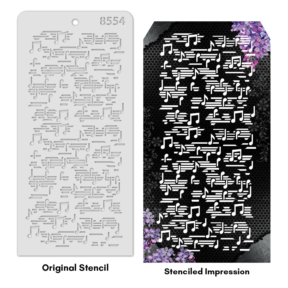iCraft Multi-Surface Stencils - Perfect for Walls, DIY & Resin Art Projects | Reusable | Layering 4" x 8" Stencil-8554