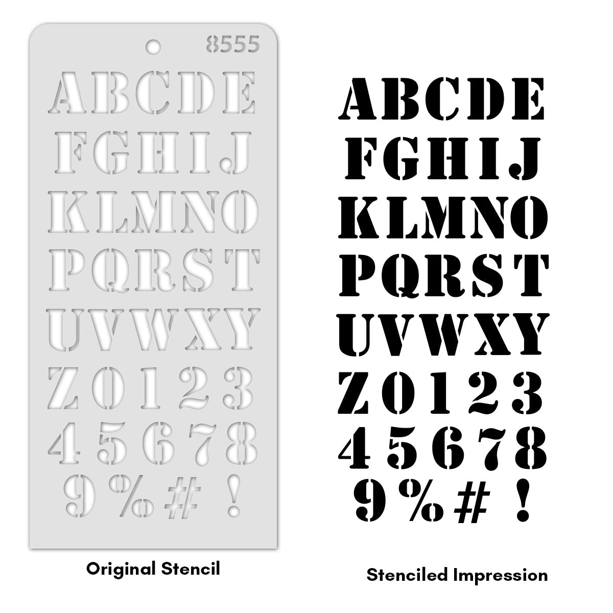 iCraft Multi-Surface Stencils - Perfect for Walls, DIY & Resin Art Projects | Reusable | Layering 4" x 8" Stencil-8555