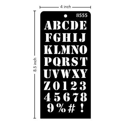 iCraft Multi-Surface Stencils - Perfect for Walls, DIY & Resin Art Projects | Reusable | Layering 4" x 8" Stencil-8555