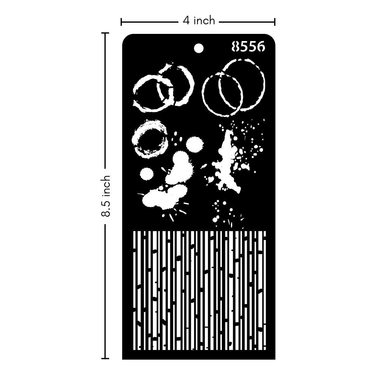iCraft Multi-Surface Stencils - Perfect for Walls, DIY & Resin Art Projects | Reusable | Layering 4" x 8" Stencil-8556