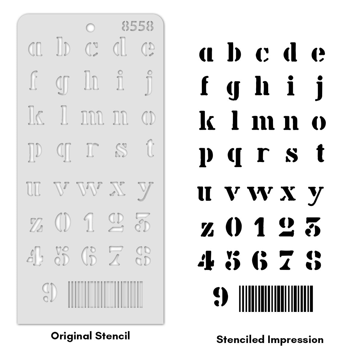 iCraft Multi-Surface Stencils - Perfect for Walls, DIY & Resin Art Projects | Reusable | Layering 4" x 8" Stencil-8558