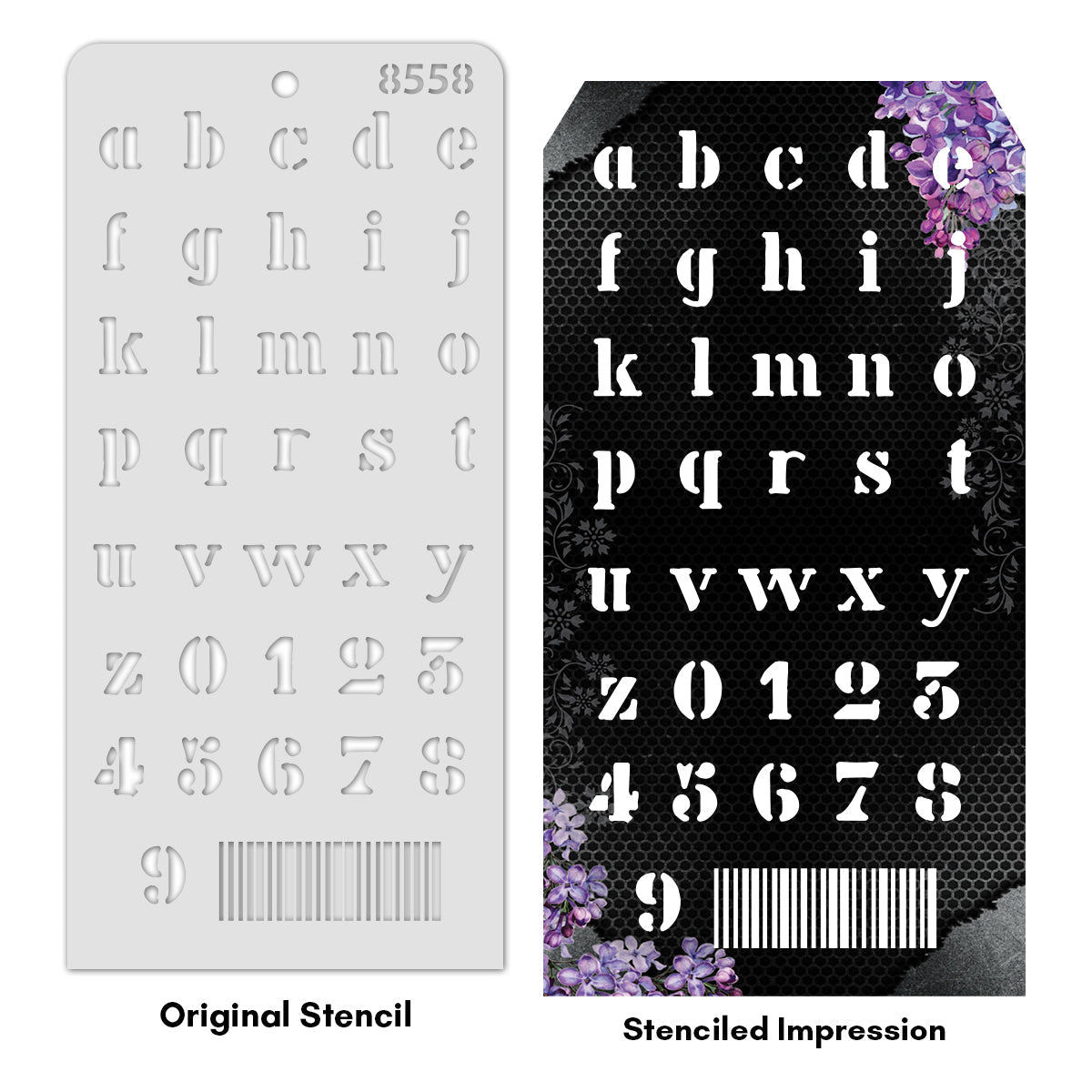 iCraft Multi-Surface Stencils - Perfect for Walls, DIY & Resin Art Projects | Reusable | Layering 4" x 8" Stencil-8558