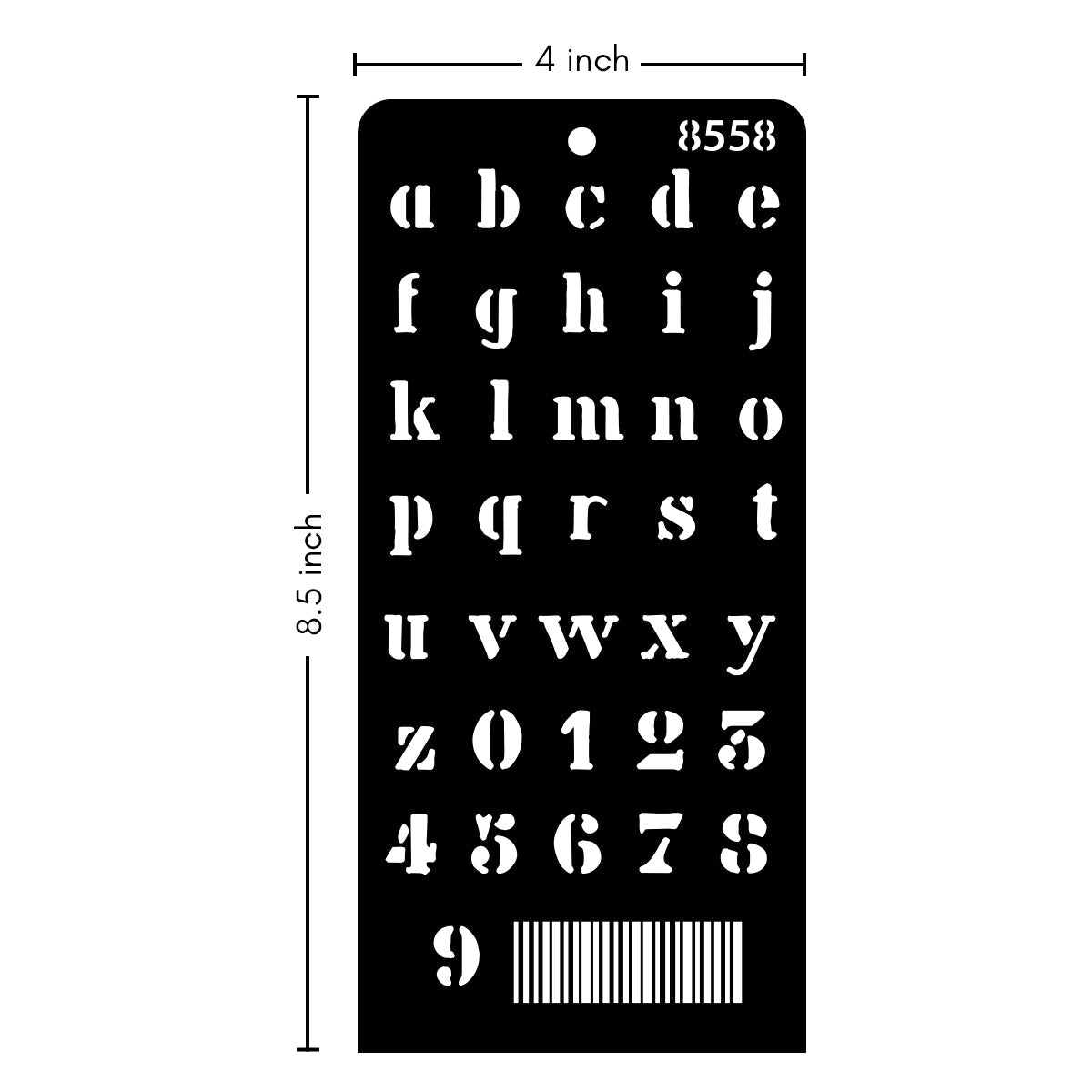 iCraft Multi-Surface Stencils - Perfect for Walls, DIY & Resin Art Projects | Reusable | Layering 4" x 8" Stencil-8558