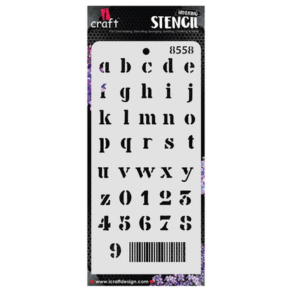 iCraft Multi-Surface Stencils - Perfect for Walls, DIY & Resin Art Projects | Reusable | Layering 4" x 8" Stencil-8558